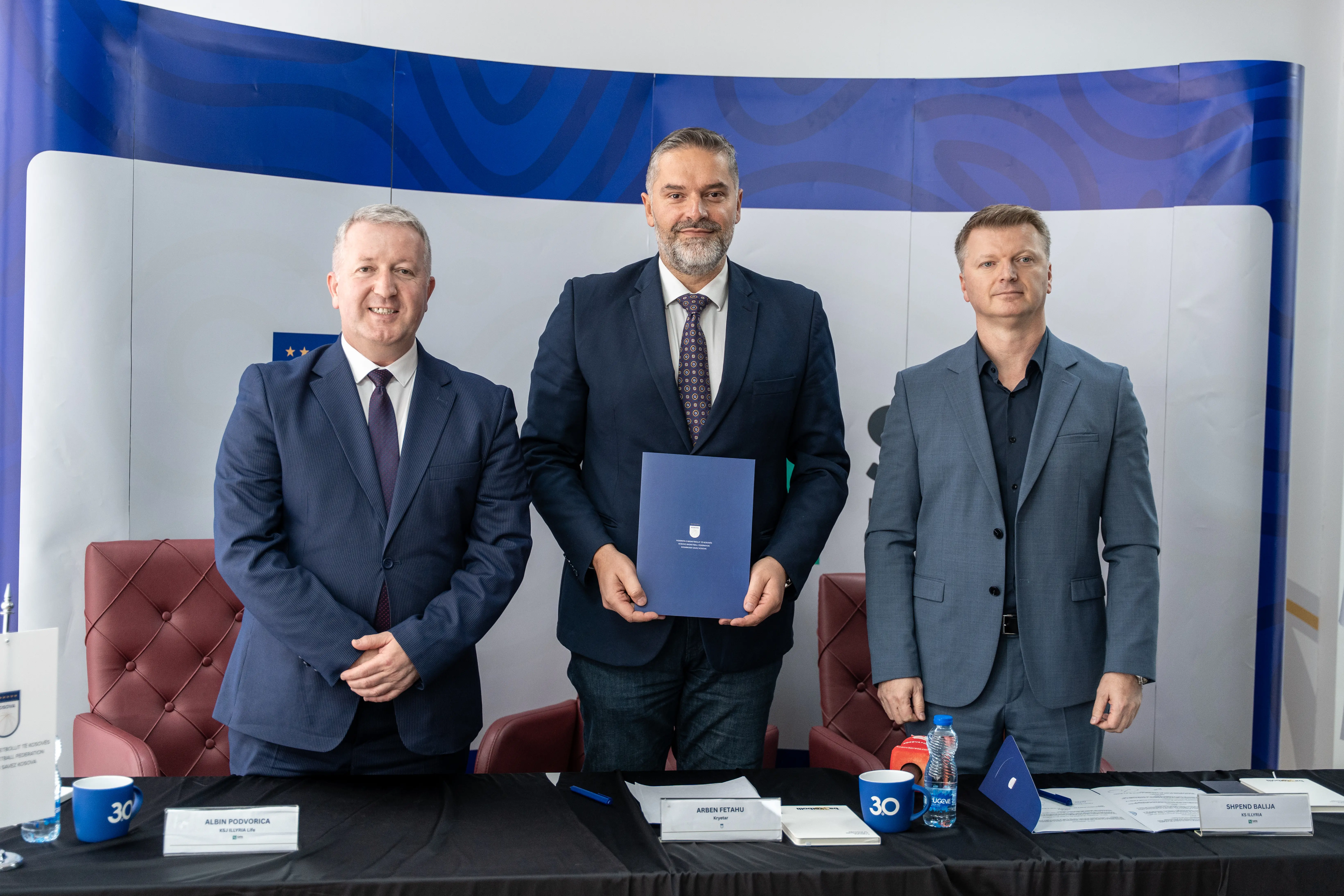 Pamje nga nënshkrimi i marrëveshjes mes FBK-së dhe SAVA-s